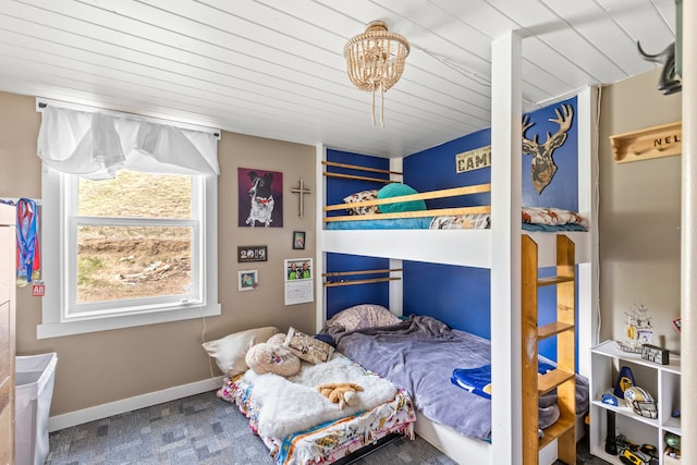49 Embry Ln, Great Falls, MT 59404 - bedroom featuring wooden ceiling and baseboards