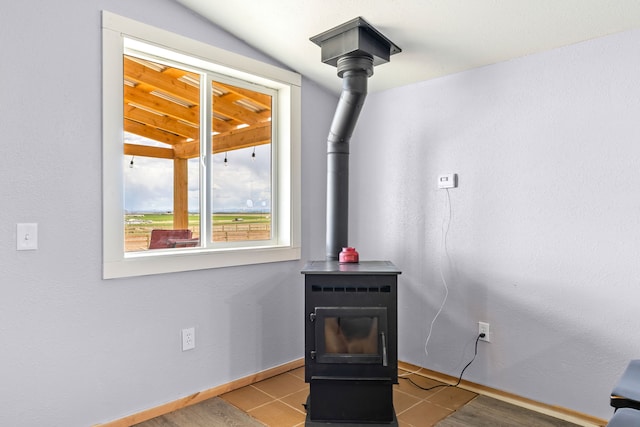 49 Embry Ln, Great Falls, MT 59404 - detailed view of a wood stove and baseboards