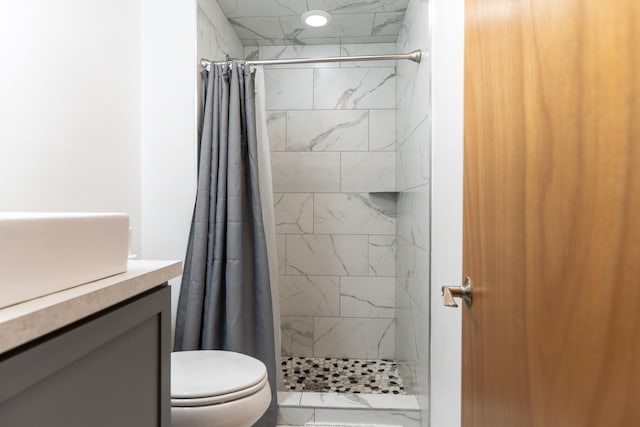 1827 Hollins Ave, Helena, MT 59601 - full bath with vanity, a shower stall, and toilet