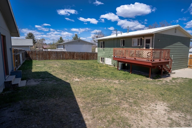 1827 Hollins Ave, Helena, MT 59601 - view of yard with a deck and central AC