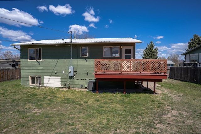 1827 Hollins Ave, Helena, MT 59601 - back of house with a wooden deck