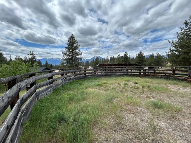 5061 Falcon Ln, Stevensville, MT 59870 - view of yard with a mountain view