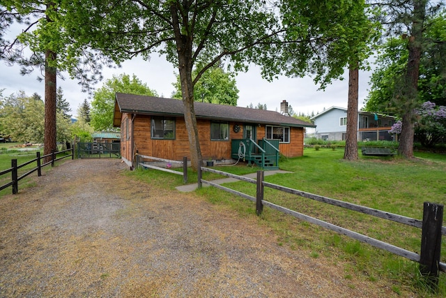 521 Clay St, Thompson Falls, MT 59873 - view of front of home with a chimney and driveway