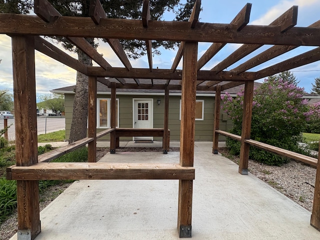 330 N Walnut St, Dillon, MT 59725 - view of patio / terrace with a pergola