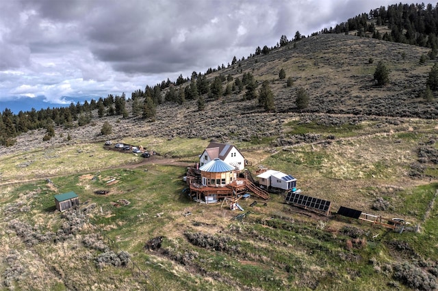 2879 Soft Rock Rd, Corvallis, MT 59828 - aerial view of sparsely populated area with a mountain backdrop