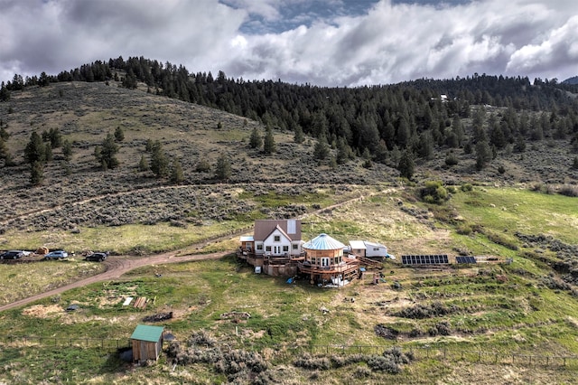 2879 Soft Rock Rd, Corvallis, MT 59828 - overview of rural landscape with a heavily wooded area