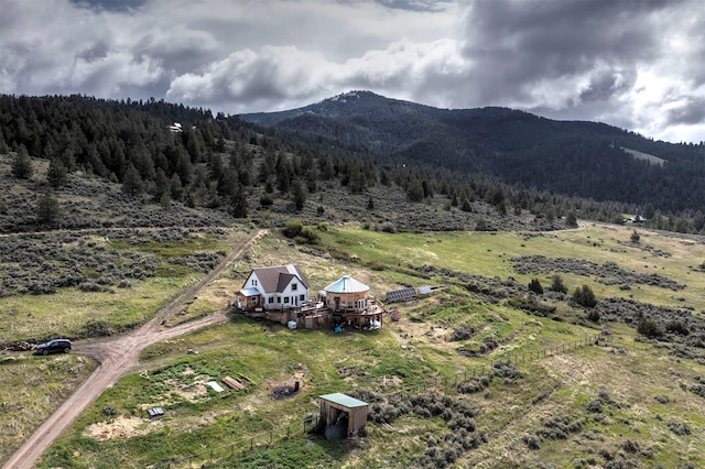 2879 Soft Rock Rd, Corvallis, MT 59828 - aerial view of sparsely populated area featuring mountains and a heavily wooded area