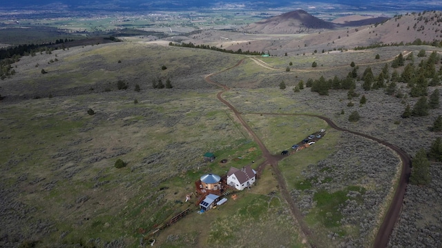 2879 Soft Rock Rd, Corvallis, MT 59828 - aerial view of property's location featuring rural landscape and a mountain backdrop
