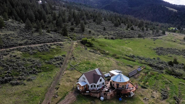 2879 Soft Rock Rd, Corvallis, MT 59828 - view from above of property featuring a forest and mountains