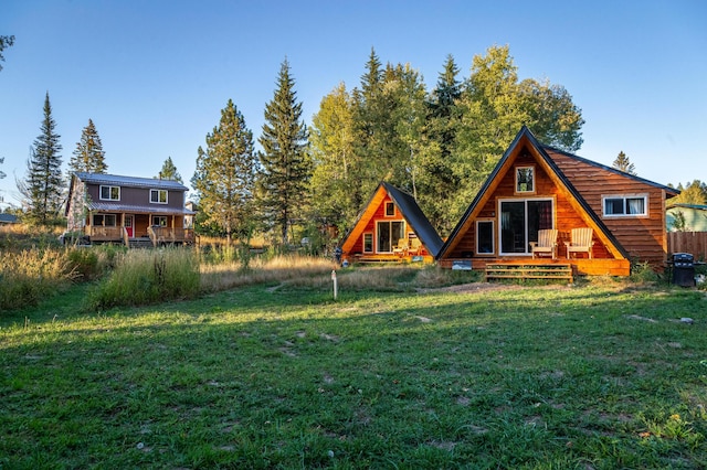 155 Seville Ln, Coram, MT 59913 - back of property with a lawn