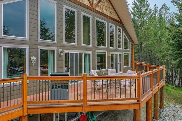 277 Ridge Loop Rd, Rexford, MT 59930 - back of house featuring a deck and outdoor dining space