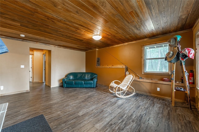 277 Ridge Loop Rd, Rexford, MT 59930 - unfurnished room with wood ceiling, wood finished floors, baseboards, and crown molding