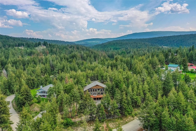 277 Ridge Loop Rd, Rexford, MT 59930 - mountain view featuring a heavily wooded area