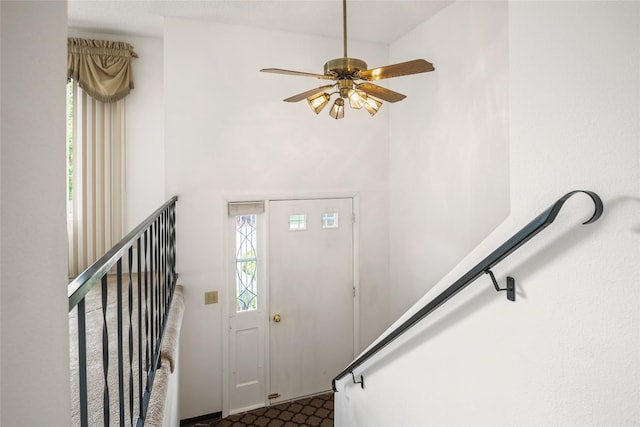 640 W Crestline Dr, Missoula, MT 59803 - entryway with ceiling fan
