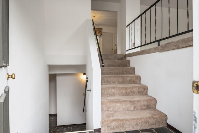 640 W Crestline Dr, Missoula, MT 59803 - staircase featuring a high ceiling