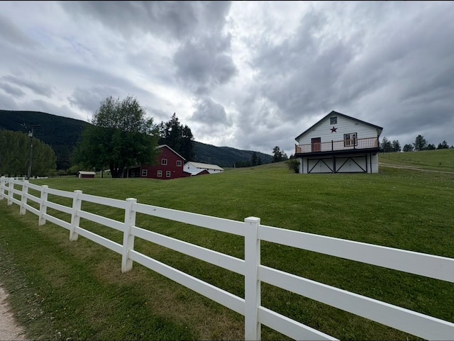 614 Johnson Ln, Superior, MT 59872 - view of yard with a mountain view and a view of countryside