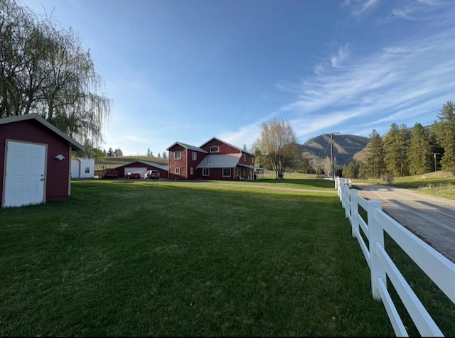 614 Johnson Ln, Superior, MT 59872 - view of yard featuring a mountain view