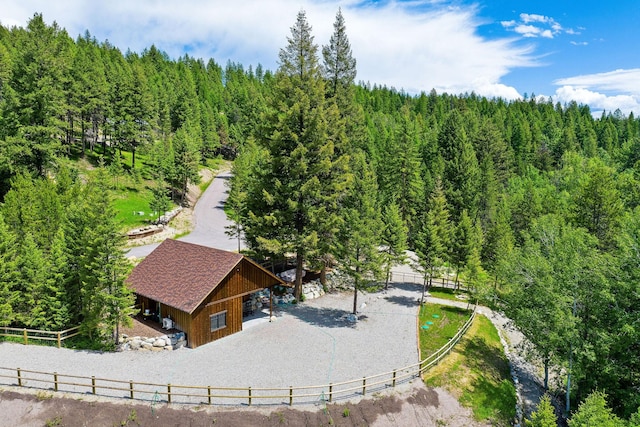 101 Little Mountain Rd, Whitefish, MT 59937 - view from above of property featuring a forest
