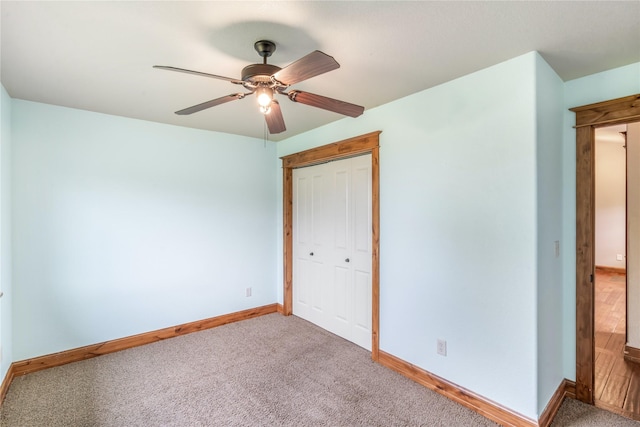 10 Canyon Breeze Ct, Stevensville, MT 59870 - unfurnished bedroom featuring carpet floors, a closet, and ceiling fan