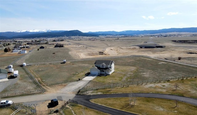 4160 Geneva Ln, Butte, MT 59701 - aerial view of property's location featuring a mountain backdrop and rural landscape