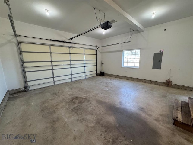 4160 Geneva Ln, Butte, MT 59701 - garage with a garage door opener and electric panel