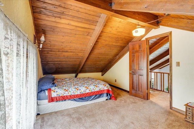70 Dune Hill Ln, Great Falls, MT 59404 - bedroom featuring wooden ceiling, carpet floors, and baseboards