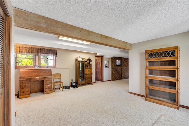 70 Dune Hill Ln, Great Falls, MT 59404 - below grade area with carpet floors and a textured ceiling