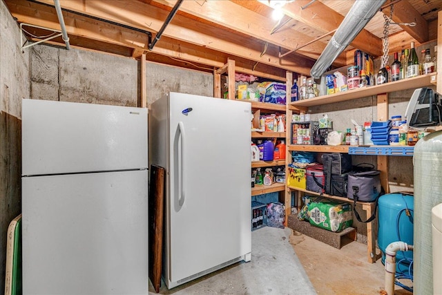 70 Dune Hill Ln, Great Falls, MT 59404 - unfinished basement with freestanding refrigerator
