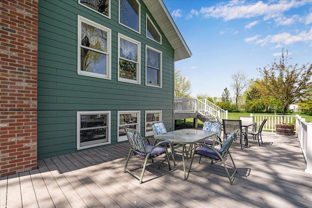70 Dune Hill Ln, Great Falls, MT 59404 - deck with outdoor dining area