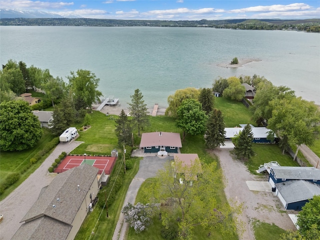 38941 Baypoint Ln, Polson, MT 59860 - bird's eye view of a nearby body of water