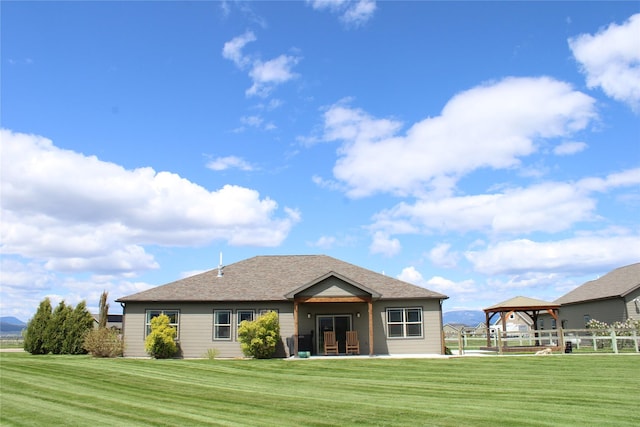 2567 Reardon Rd, Helena, MT 59602 - rear view of house with a gazebo and a shingled roof