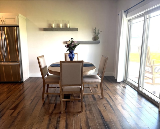 2567 Reardon Rd, Helena, MT 59602 - dining space featuring dark wood-style floors and baseboards