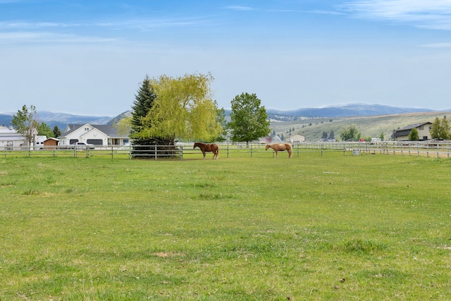 5634 Fairview Ln, Florence, MT 59833 - view of yard with a mountain view and a rural view