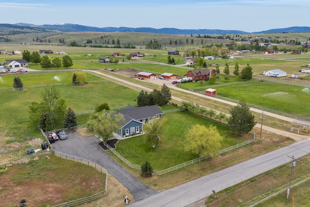 5634 Fairview Ln, Florence, MT 59833 - overview of rural landscape with a mountainous background and a pastoral area