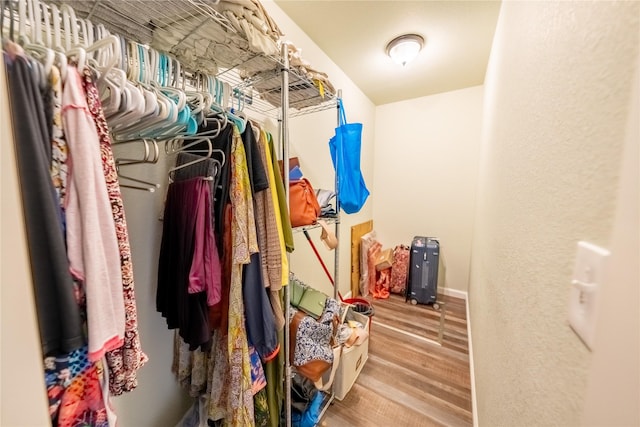 1118 Dakota Ave, Libby, MT 59923 - walk in closet with wood finished floors