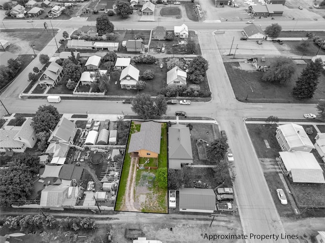1118 Dakota Ave, Libby, MT 59923 - aerial view of residential area with property parcel outlined