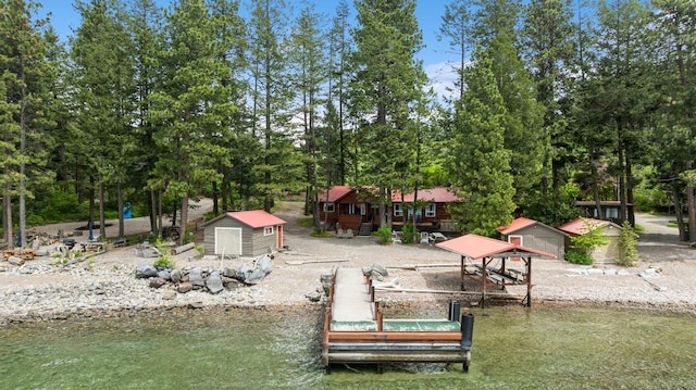 33604 Whitecap Ln, Bigfork, MT 59911 - dock area with boat lift