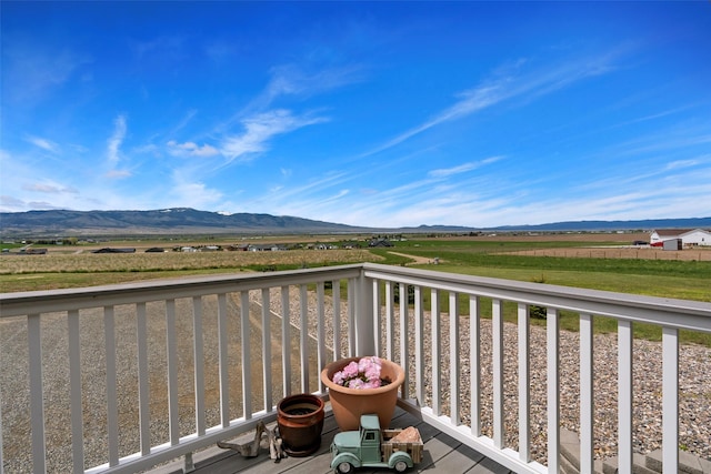 33 Windy Meadow Dr, Townsend, MT 59644 - balcony featuring a mountain view and a rural view