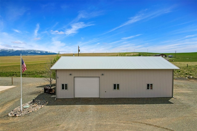 33 Windy Meadow Dr, Townsend, MT 59644 - view of outbuilding with driveway and a view of rural / pastoral area