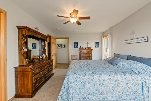 33 Windy Meadow Dr, Townsend, MT 59644 - bedroom with light colored carpet and ceiling fan