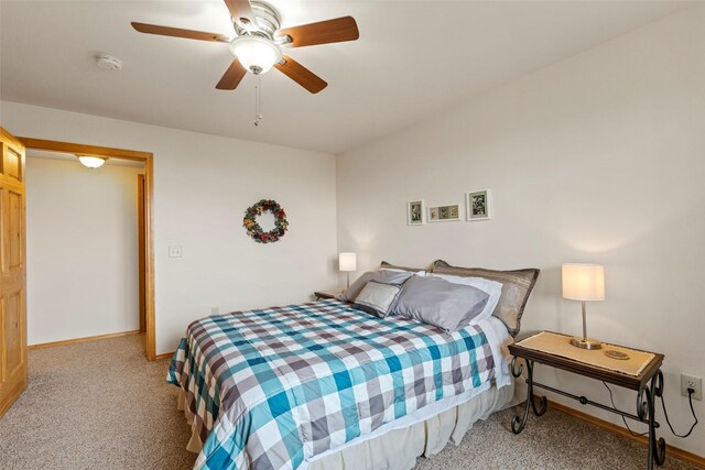 33 Windy Meadow Dr, Townsend, MT 59644 - carpeted bedroom featuring baseboards and ceiling fan