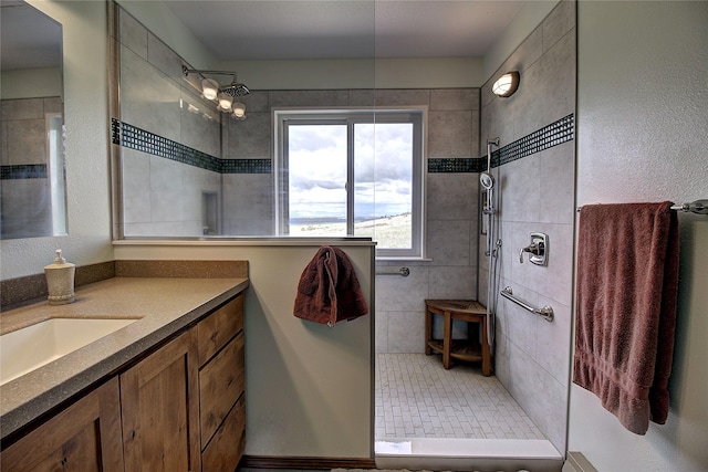 31521 Mcdonald Lake Rd, Saint Ignatius, MT 59865 - full bath featuring tiled shower and vanity