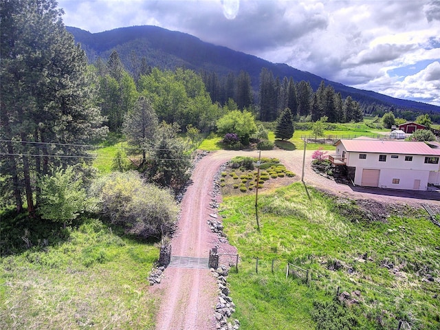 31521 Mcdonald Lake Rd, Saint Ignatius, MT 59865 - mountain view featuring a forest
