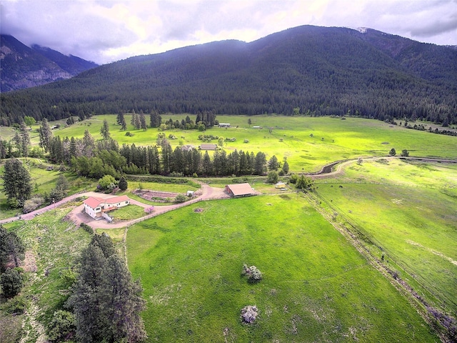 31521 Mcdonald Lake Rd, Saint Ignatius, MT 59865 - overview of rural landscape with mountains and a forest