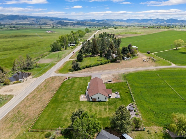219 Rudys Way, Hamilton, MT 59840 - aerial view of sparsely populated area with a mountainous background and a pastoral area