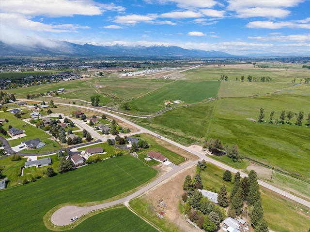 219 Rudys Way, Hamilton, MT 59840 - aerial overview of property's location featuring a mountain backdrop