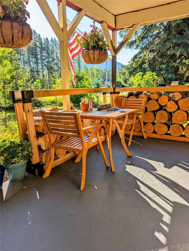 14367 US Highway 2 E, Essex, MT 59916 - view of patio / terrace featuring outdoor dining area