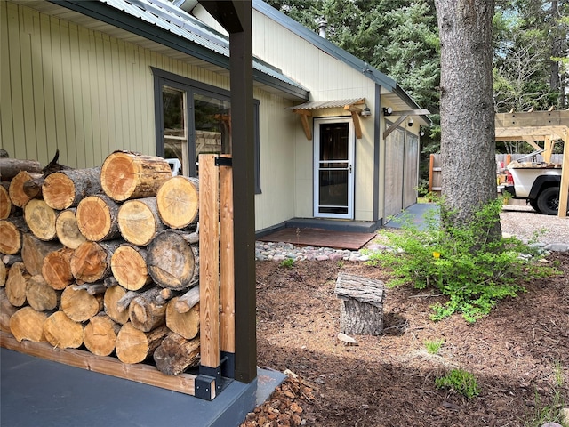 14367 US Highway 2 E, Essex, MT 59916 - view of side of home featuring metal roof