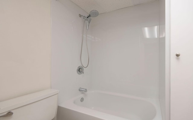 1624 Cannon St Unit 26, Helena, MT 59601 - bathroom with toilet, a paneled ceiling, and  shower combination