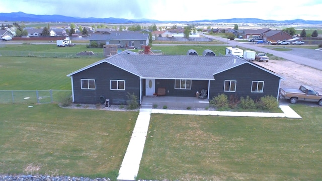 3319 Ivy Dr, Helena, MT 59602 - aerial perspective of suburban area with a mountain backdrop
